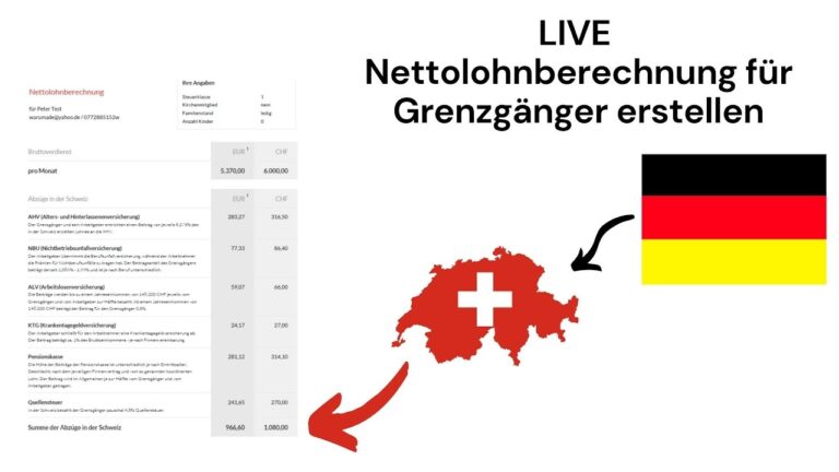 Welche Steuern zahlt man als Grenzgänger in die Schweiz?