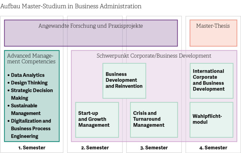 Wie kann man in der Schweiz ein Masterstudium in Wirtschaft oder Management absolvieren?