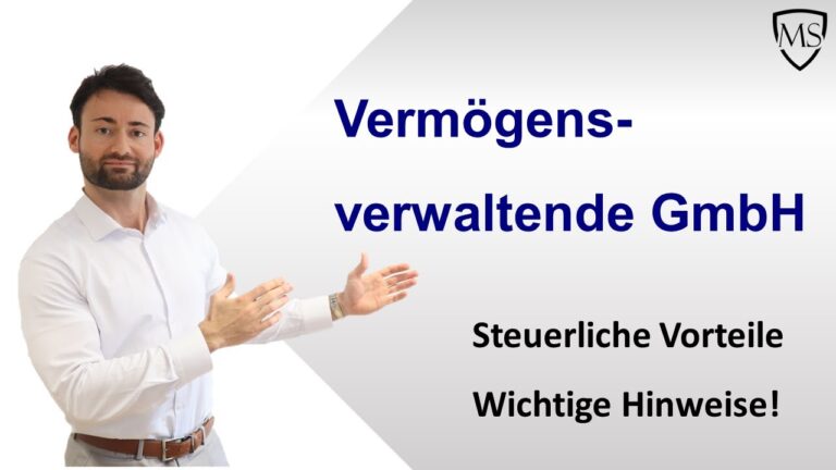 Welche steuerlichen Vorteile gibt es für die Gründung eines Unternehmens zur Vermögensverwaltung?