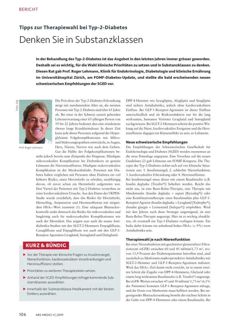 Wie funktioniert die Behandlung und Prävention von Diabetes in der Schweiz?