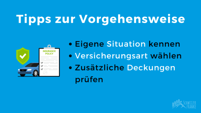 Wie optimiert man die Kosten seiner Autoversicherung in der Schweiz?