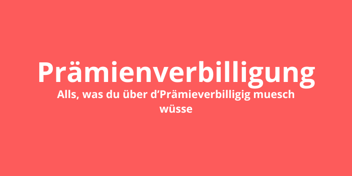 Prämienverbilligung