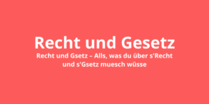 Recht und Gesetz